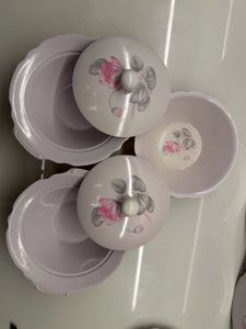 Elegant Melamine Dinnerware Set Microwave Safe