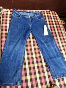 Women's Blue Wide Leg Jeans