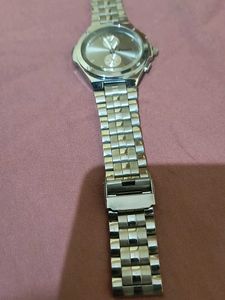 Men's Silver Band Watch