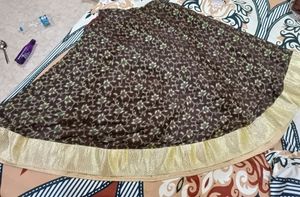 Indo Western Lehnga Only One Time Wear Heavy Hand Work