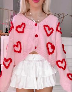 Pink Heart Cardigan🎀