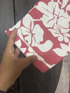 Red &amp; White Floral Kurta  cum Co-cord se