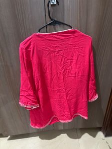 Embroidered Tassel Short Kurta/ Kurti Top