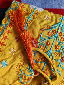 Vibrant Yellow Embroidered Kurta