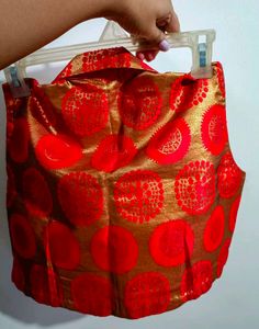 Red &amp; Gold Blouse