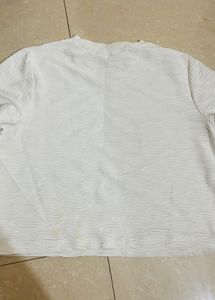 Chic Textured Cream Top