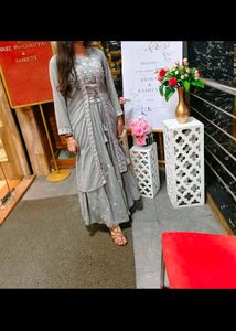 Classy Grey Lehenga Choli With Shrug