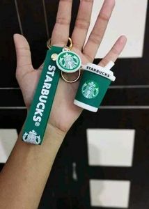 2 Cute Starbucks &amp; Camera Keychains