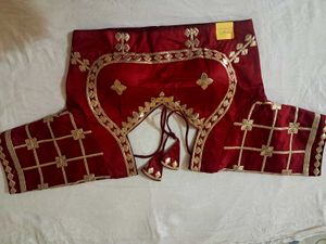 Maroon Embroidered Blouse