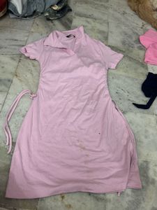 Pink Casual Dress