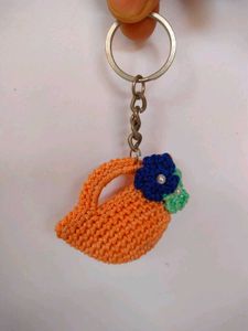 Crocheted Handbag Keychain
