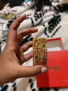 Kushal's antique Gold Bangles