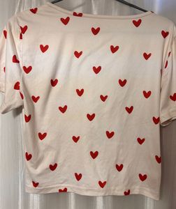 Heart Print Tee