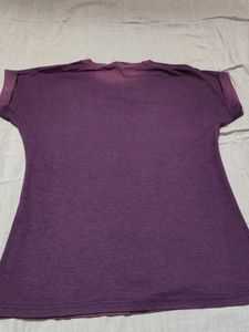 Purple "Hello Weekend" T-Shirt