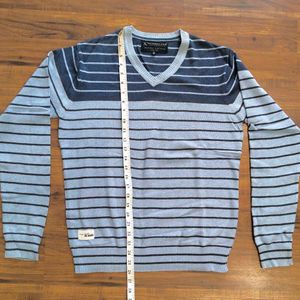 Striped V-Neck Sweater