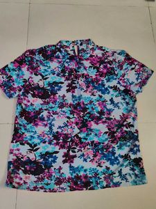 Floral Print Short Sleeve Top