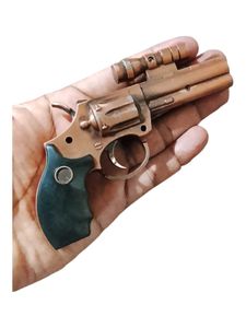 Revolver Gun Lighter Windproof Jet Flame