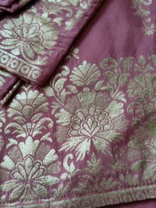 Pink Saree With Blouse