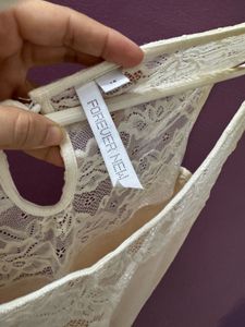 FOREVER NEW Lace Leotard Top - Size M/L