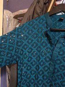 manyavar Sequined custom kurta