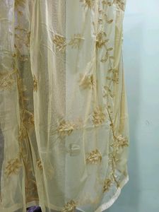 Embroidered Net Dupatta