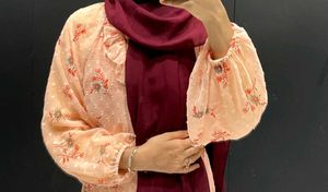 Pink Floral Ruffle Dress
