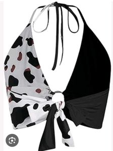 Cow Print Bikini Set