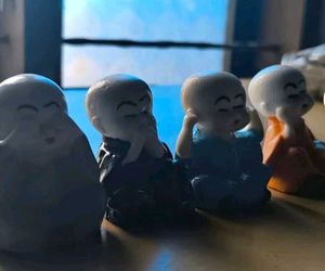 Set of 4 Monk Figurines