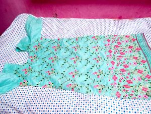 Kurta with new silk saree