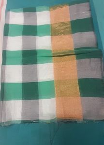 🆕️🆕️Green Checked Saree Blouse