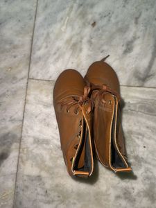 Studded Brown Ankle Boots