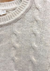 Cream Cable Knit Sweater