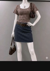 Classic checked Mini Skirt