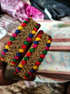 Embellished Multicolored Bangles