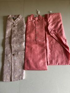 Kurta Pyjama Ethnic Jacket Set