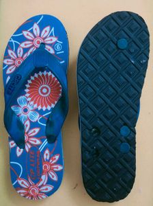 Blue Floral CP Lite Flip-Flops
