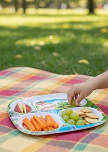 Cute Cartoon Divided Kids Plate