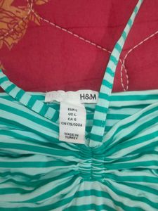 y2k Striped Halter Neck Tank Top