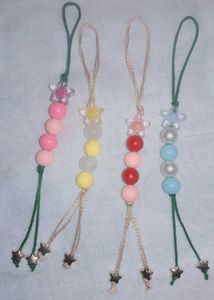 4 set Beaded Star Charms 🔔