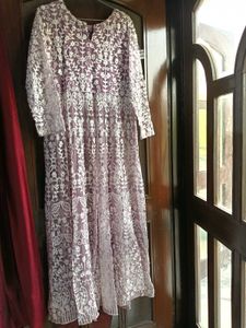 Net Embroidered Anarkali suit set