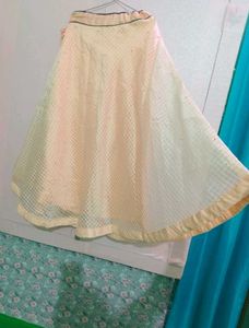 Elegant Peach Ethnic Skirt