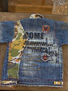 Unique Graffiti Denim Jacket