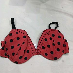 Red🥰 Polka Dot Bra