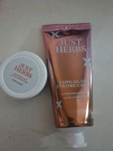 Just Herbs Lumi-Glow Strobe Cream & Lip Balm