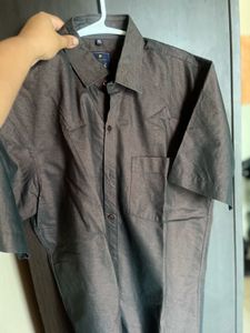 Men's Short Sleeve Collared Shirt+Freebie