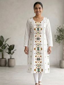 White Embroidered Kurta