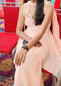 Elegant Peach  sarara suit