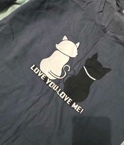 Cute Cat Print Long Sleeve Top