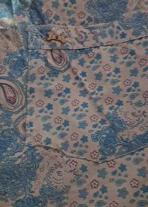 Men's Blue Paisley Print Shirt