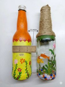 Hand-Painted Bottle Planters diy myself pack of 2